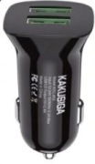 Ładowarka samochodowa 2xUSB 2.4A czarna