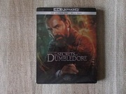 Fantastyczne Zwierzęta Tajemnice Dumbledore'a 4K Blu-ray Steelbook Nowy 