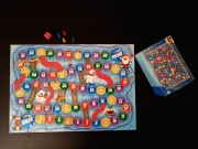 Gra 2 w 1 z puzzlami i planszą Drabiny i Szaliki