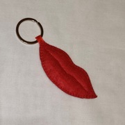 Brelok Usta z filcu rękodzieło handmade 