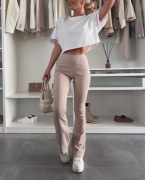 Spodnie dzwony w prążek S M L Uni Chicaca o la voga zara cocomore