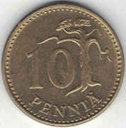 Finlandia 10 pennia 1981 - 20 mm