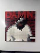 Pixel art LEGO 32x32 – [DAMN. - Kendrick Lamar ] – mozaika z klocków