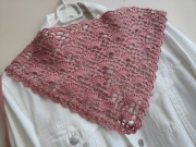 Chustka ażurowa bandana ok 57x27 malwa 