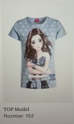 Bluzka dziewczęca bawełniana TOP MODEL R. 152 cm stan bardzo dobry