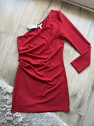 H&m nowa M czerwona wizytowa elegancka koktajlowa kobieca sukienka bodycon