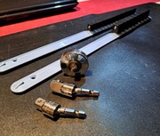 Adaptery przegubowe, 1/4 x 3/8 x 1/2. Listwy do nasadek. Grzechotka.