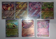 Zestaw 7 kart ex (151, Mega Evolutions i inne)