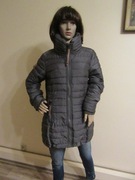 NAKETANO damska szara pikowana kurtka ocieplana stan idealny _ L