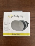 Gniazdo wpuszczane w blat SLIDE BOX stal drapana 1x230V+1xUSB+1xUSB C