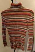 Damski Pomaranczowy Sweter Golf