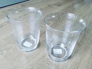 Dwa szklane wazony/latarnie POMP IKEA