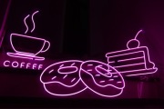 Neon Led wzór „PĄCZKI” 
