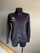 Devold bluza zapinana granatowa wełniana damska sweter 100 % wełna S M