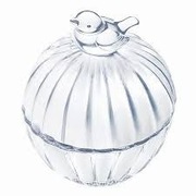 Pojemnik szklany z pokrywką ptaszek 12 cm Altom Design