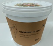 Obornik koński  naturalny nawóz organiczny w dużym wiadrze