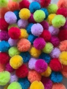 Pompony tiulowe 25cm 