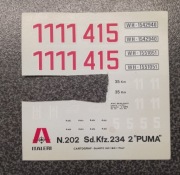 Sd.Kfz.234 2 "PUMA" 1:35 kalkomanie