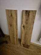 Półki wiszące dębowe 