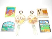 Ceramiczne  dekoracje ścienne. Ręcznie malowane .6 sztuk