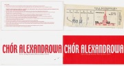 Warszawa 2004, bilet na koncert Chóru Alexandrowa, Sali Kongresowej w PKiN 