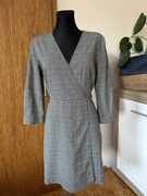 Mango L 40 sukienka kratka elegancka szara