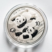 MONETA Srebrna CHIŃSKA PANDA 2022 30g srebra Srebro Rocznicowa