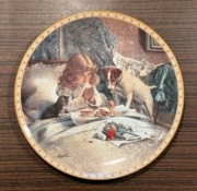 ROYAL DOULTON ŚLICZNY Talerz ozdobny CHARLES BURTON Dziewczynka z psem