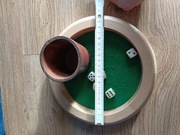 Talerz do gry w kości kubek do gry kości 