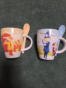 KUBKI Z ŁYŻECZKAMI Have a Tettey tea break 2 sztuki 