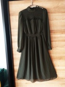 ONLY zwiewna ciemnozielona sukienka