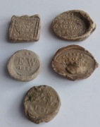 PLOMBY OŁOWIANE Z ZABORU ROSYJSKIEGO 