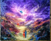 Obraz olejny,, Ona z Wenus on z Marsa,, 60/50