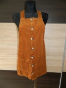 Denim Co sztruksowa spódnica na szelkach roz 36