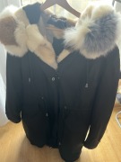 Płaszcz parka kurtka futro Karibu rozmiar L stan bardzo dobry 