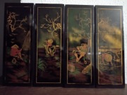 Orientalne obrazki z laki kpl.4 szt.