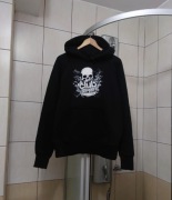 bluza hoodie kangurka M skull czaszka z nadrukiem longsleeve sport retro dr
