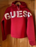 GUESS bluza  /L/XL/ bordo kaptur pianka