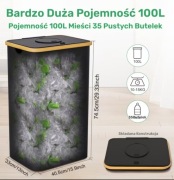 Pojemnik do segregowania | Idealny do opakowań kaucyjnych! 100l + Worek