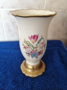 Rosenthal Porcelain wazon na kwiaty Chippendale ze złotą obwódką,