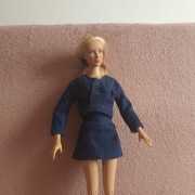 Komplet z jeansu kurtka lub bluzka ze spodnica