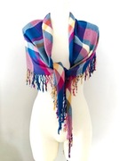 NOWA DAMSKA CHUSTA FIRMY H&M DIVIDED KRATA NIEBIESKA