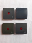 Klawisze grafitowe do wyboru Hager Polo Optima - używane