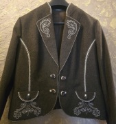 Elegancki niemiecki damski komplet myśliwski żakiet marynarka spudnica M/L.