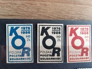 Solidarność KOR Komitet Obrony Robotników zestaw 3 szt. 