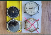 Zestaw 3 starych zegarków cena do negocjacji 