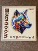 Puzzle drewniane Wooden City Wilk 250 kawałków