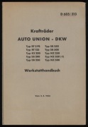 Podręcznik warsztatowy motocykli DKW różne modele - 1944 rok