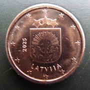 ŁOTWA 2025 5 CENTÓW UNC !!!!!!!!!!