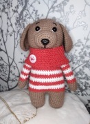 Amigurumi piesek, rękodzieło